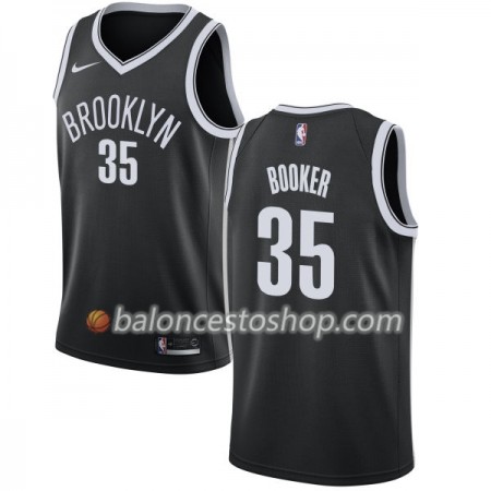 Camiseta Hombre NBA Brooklyn Nets Trevor Booker 35 Nike 2017-18 Negro Swingman Camiseta Hombre NBA Brooklyn Nets Trevor Booker 35 Nike 2017-18 Negro Swingman
